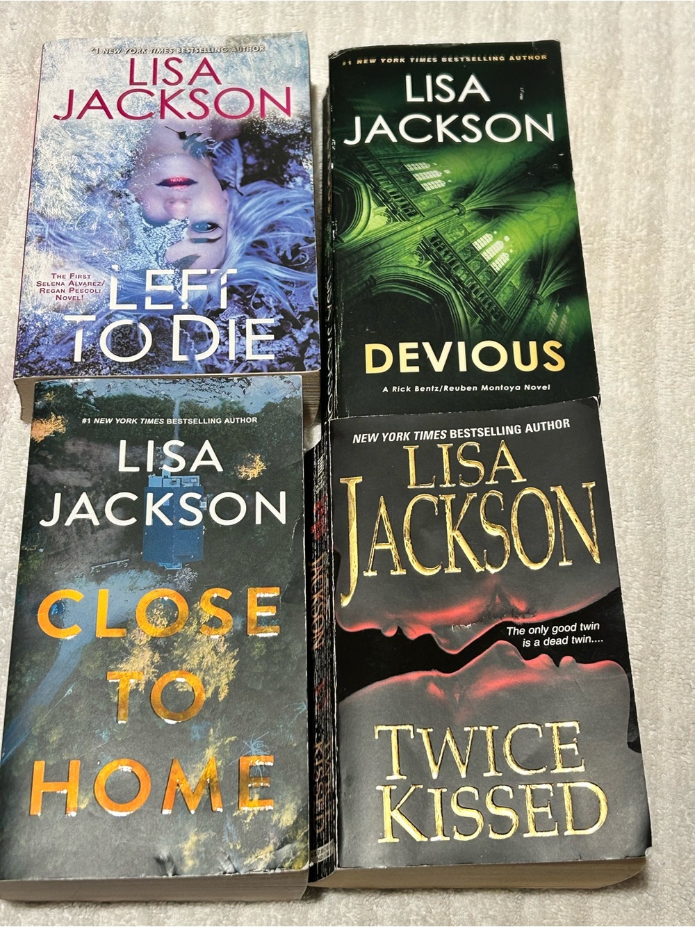 Lot of 4 Lisa Jackson soft cover books